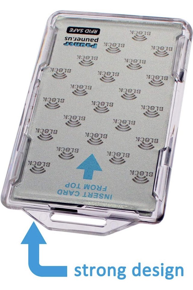 50 Pack Pauner RFID Blocking 2-Card ID Badge Holder for 13.56MHz Access ...