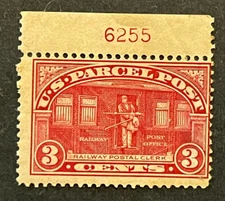 Travelstamps: 1912-13 U.S. STAMP PARCEL POST Q3 Railway Clerk 3cent MOGH