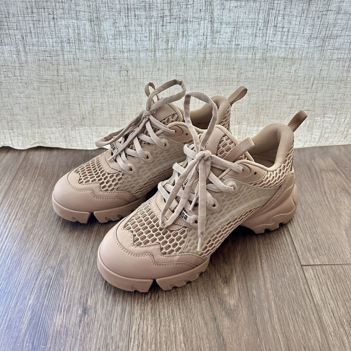 【送料込】 Mesh Sneaker D-Connect Dior Nude eBay | 35 / 5 Size Beige 靴
