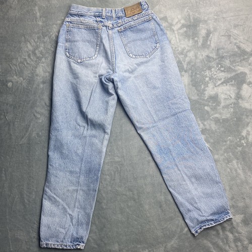 Vintage Lee Jeans Size 11 Pet Faded Whiskered Straight Leg Blue Pants Made USA - Picture 2 of 12
