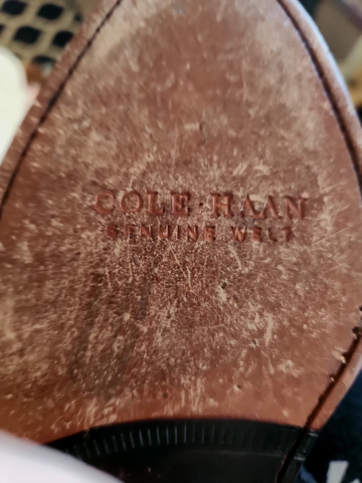 Mujer Cole Haan 7.5 Todo Cuero Estilo Vaquero Bota en Marrón Coñac. Excl estado Foto 4 de 4