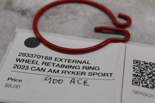 293370168 EXTERNAL WHEEL RETAINING RING 2023 CAN AM RYKER SPORT 900 ACE - Picture 2 of 8