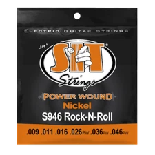 S.I.T. Strings Power Wound Nickel Electric Guitar Strings gauges 9-46