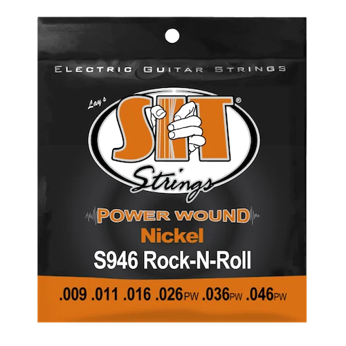 S.I.T. Strings Power Wound Nickel Electric Guitar Strings gauges 9-46