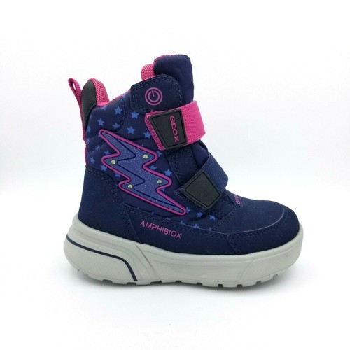 GEOX Girl's Amphibiox Ankle Boot - Navy 