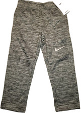 Nike Toddler Boy's Therma-FIT Sweat Pants Dk Heather Grey Sz 4 FREE SHIPPING 38