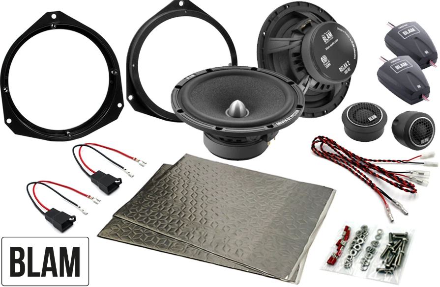 Alfa Romeo Giulia 165mm (6.5 Inch) complete BLAM speaker upgrade fitting kit - Picture 1 of 4
