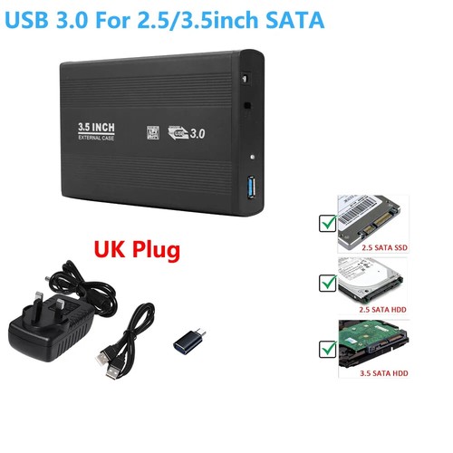 USB To SATA IDE HDD SSD 2.5/3.5 Inch Adapter Hard Drive Enclosure USB3.0 Case HD - 第 13/40 張圖片