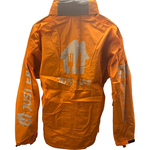 Just Eat Food Delivery Waterproof Summer Jacket with Hood | Size S/M/Large - Picture 4 of 11