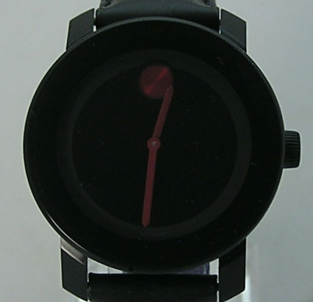 Movado Bold Watch 36mm Stainless Black PVD w Red Accents Dial