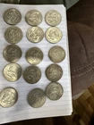 Lot of 15 Kennedy Half Dollars 40% Silver Circulated 1965-1969 50c Junk Bullion