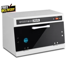 BYOOTIQUE 13L Nail Tool Cleaning Cabinet Blue Light Salon Spa Manicure Equipment