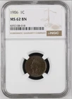 1906 NGC MS62 BN Indian Cent
