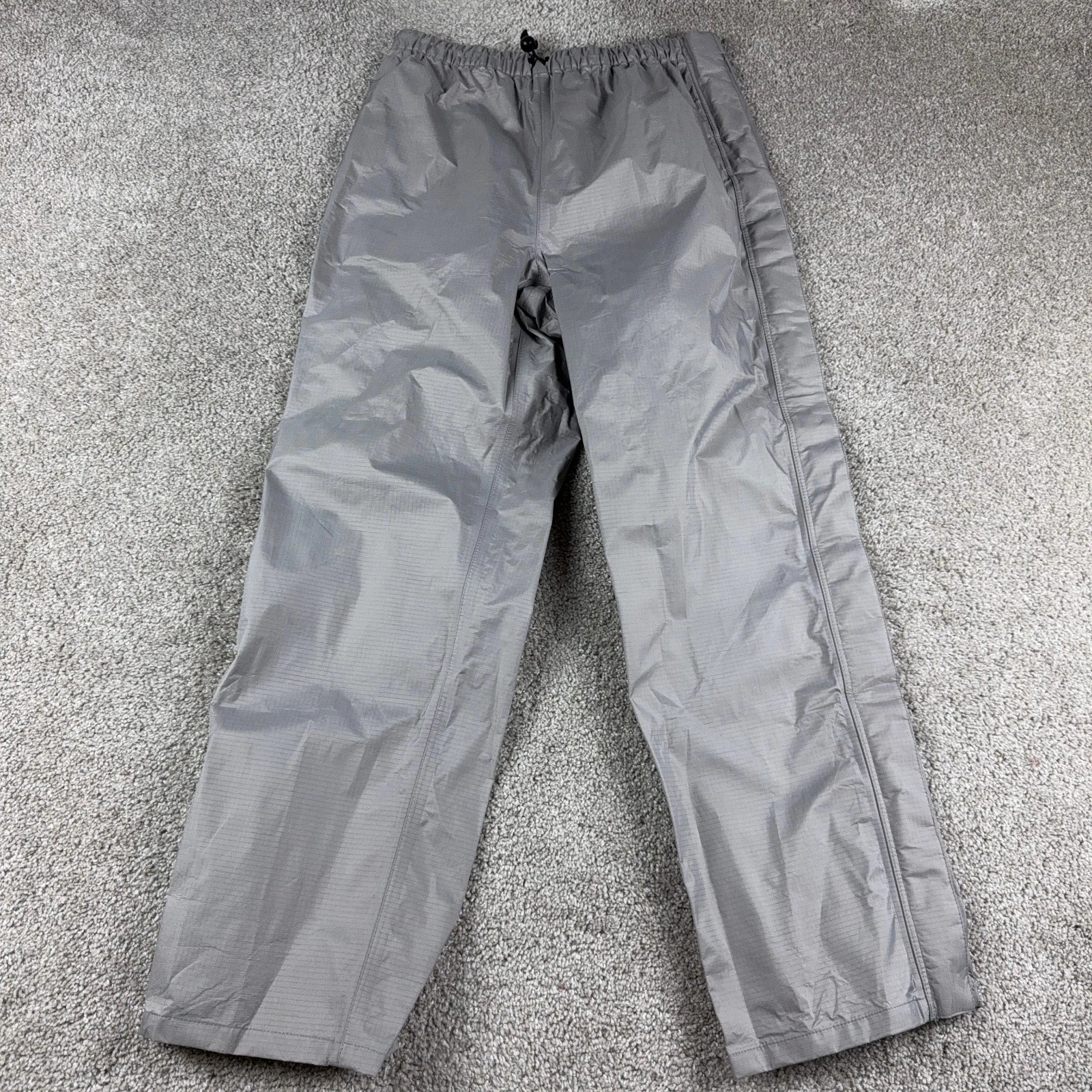 VINTAGE Patagonia Pants Mens Medium Gray Rain Hiking Ripstop Water Resistant