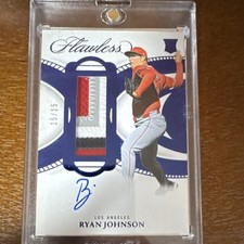 2025 Panini Flawless Prominent Swatch Ryan Johnson Patch Auto LA #15/15