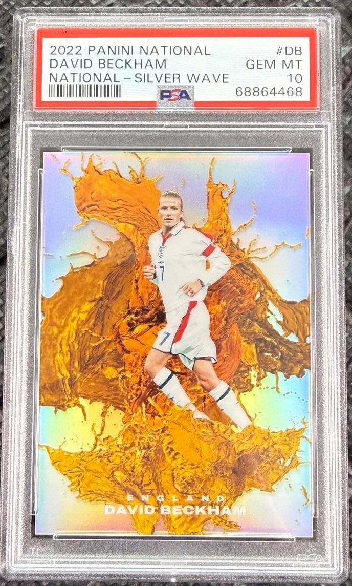 2022 Panini David Beckham National Silver Wave Insert /25 PSA 10 England #DB Gem