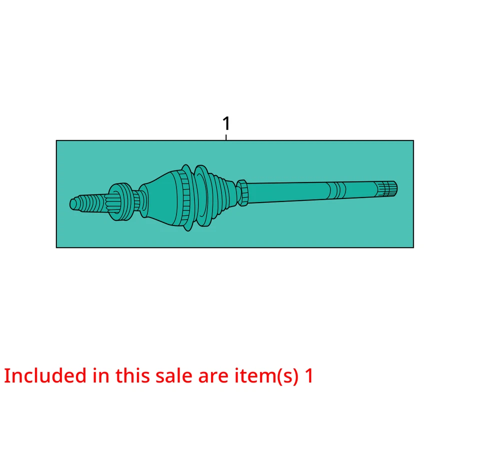 Ford Freestar 2004-2007 eje conductor delantero CV C/V MOB3Y Foto 2 de 3
