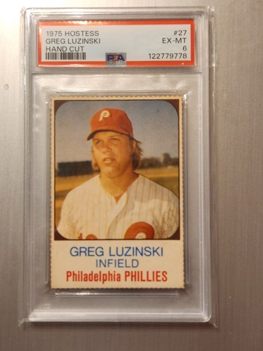 Greg Luzinski [Hand Cut] #27 1975 Hostess card