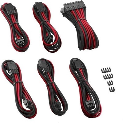 CableMod PRO ModMesh Cable Extension Kit, schwarz/rot
