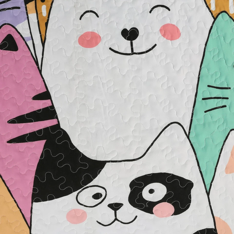 Juego de colcha manta edredón gato para adolescentes niñas niños ropa de cama colcha (doble,... Foto 4 de 4