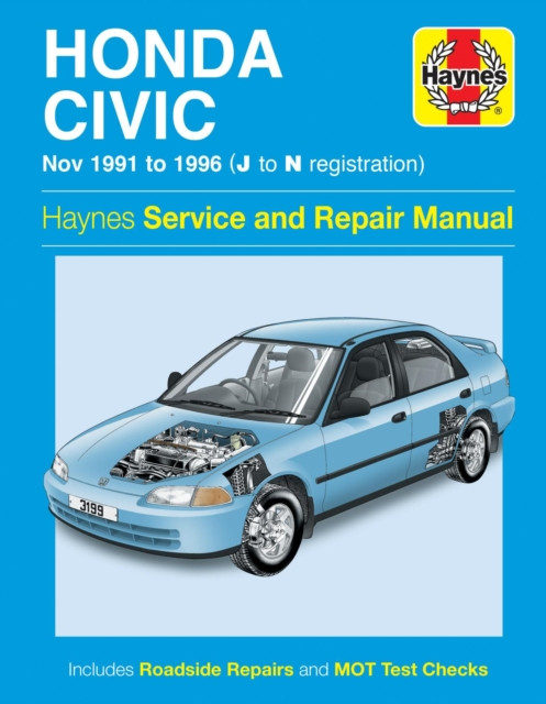 Honda Civic 91-96 by Haynes Publishing (Paperback Book)