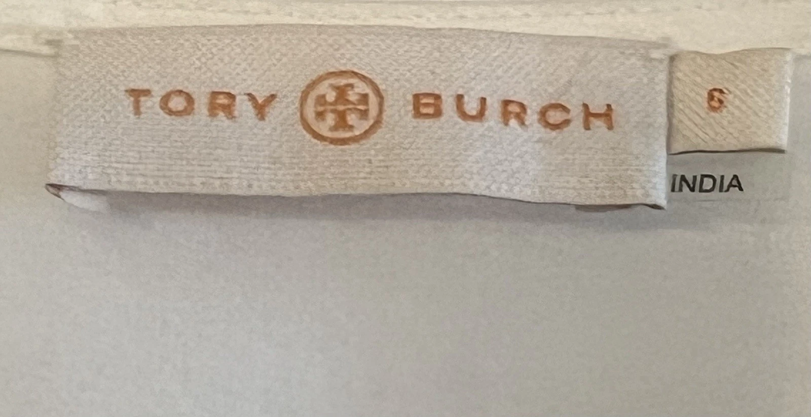 Camicetta Marissa Tory Burch in cotone avorio con nappe e ricami tg. 6 $225