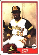 1981 Topps Dave Cash #707 San Diego Padres
