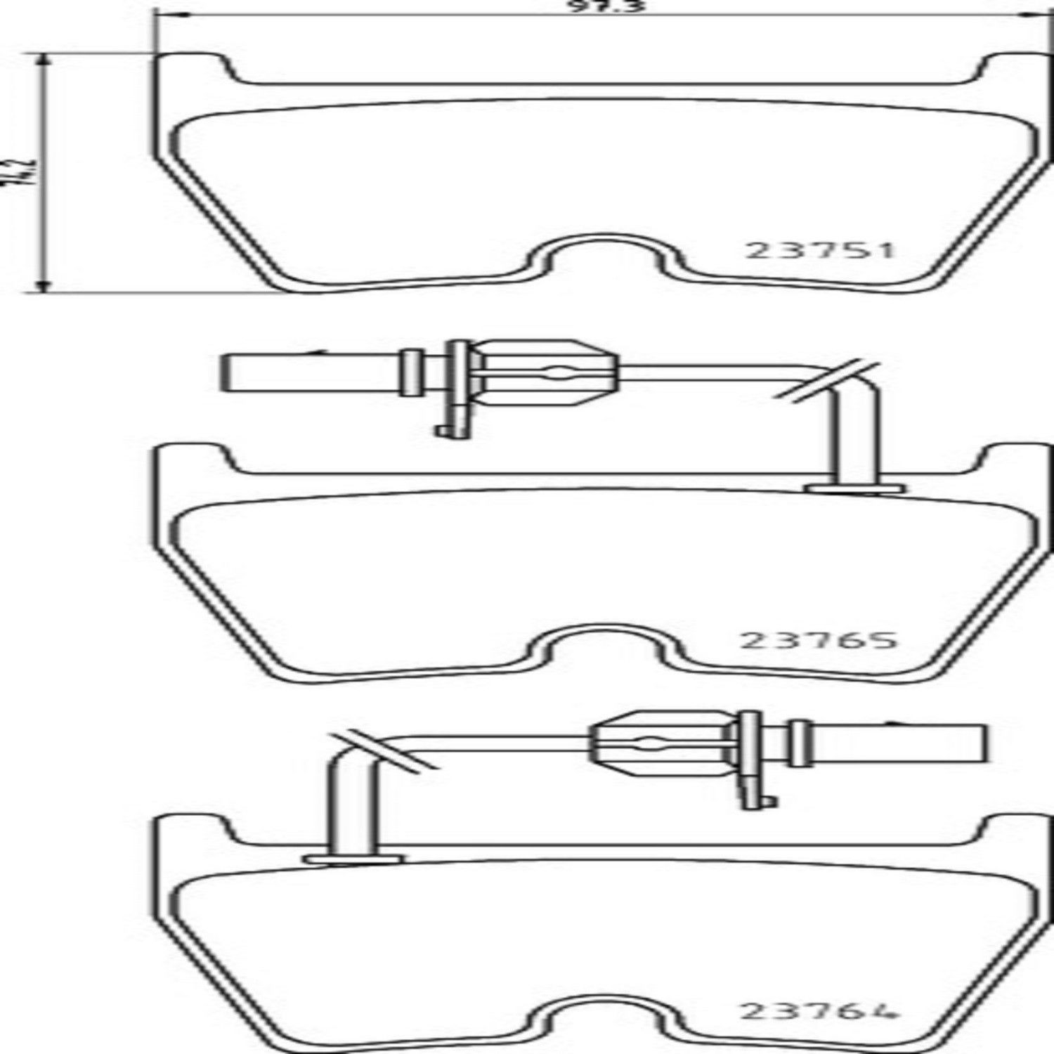 Audi R8 2008-2009 Inner Brake pad sets Set