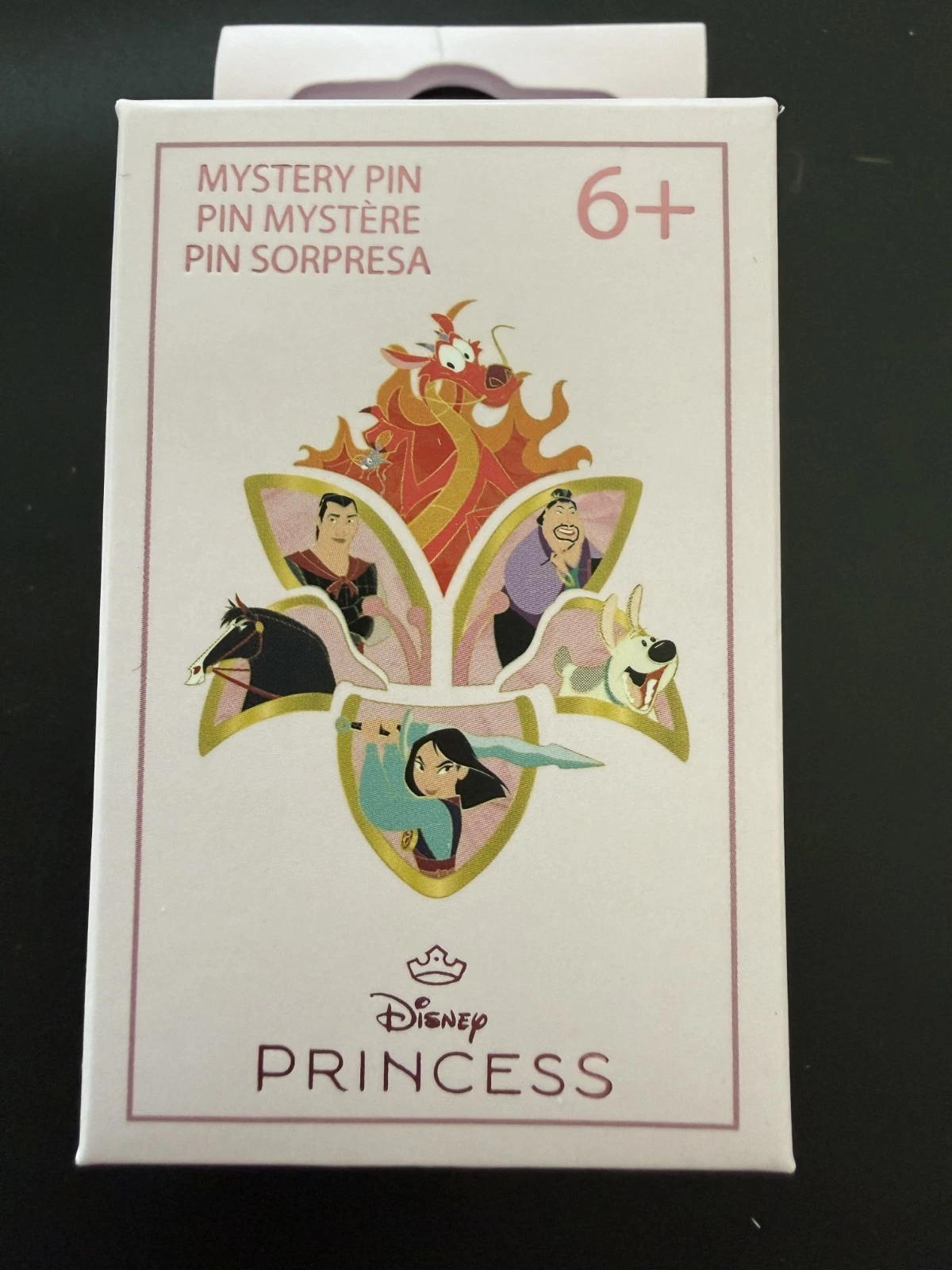 Loungefly Disney Princess Mulan Flower Puzzle Khan Horse Mystery Pin BoxLunch