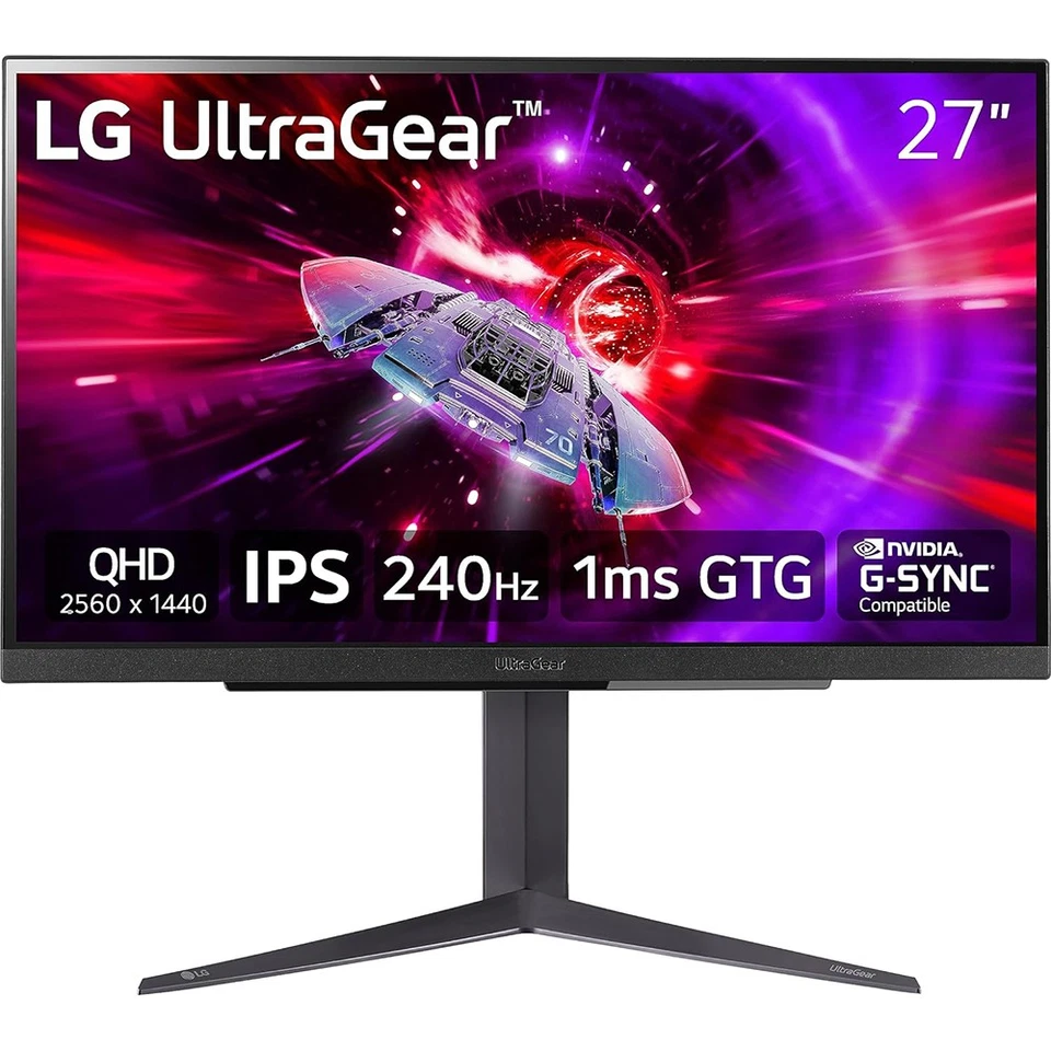 LG 27GR83Q-B 27" UltraGear QHD 1ms 240Hz Gaming Monitor