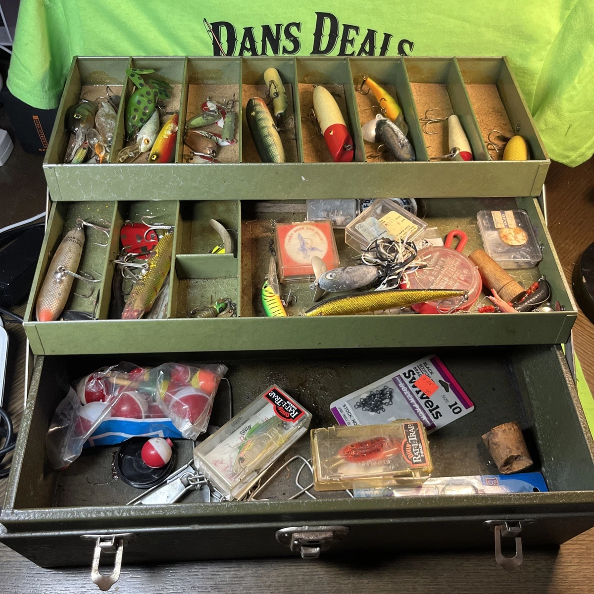 antique fish hatchery box for sale Vintage Fishing Tackle Boxes for sale