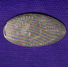 PROUD TO BE A TEC MEMBER "OWL" Elongated Pressed NICKEL Penny