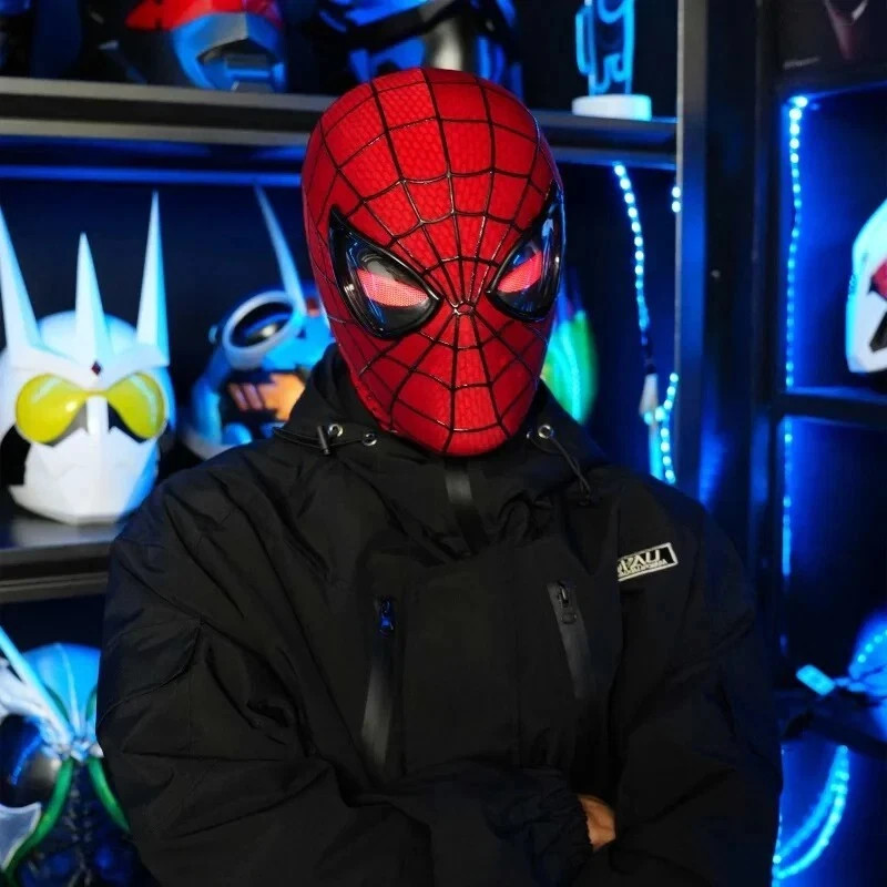 The Amazing Spider-Man Mask Spider-Man Cosplay Halloween! Moving Eyes!