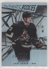 2021-22 Upper Deck SP Game Used Authentic Rookies 65/73 Jan Jenik #148 0s7w