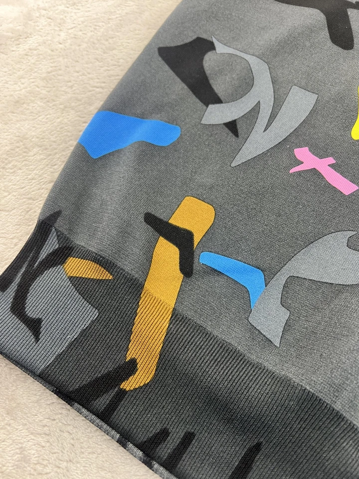 Sudadera Jil Sander Mujer XS 34 Gris Multi Abstracto Cuello Redondo Hecha en Italia Foto 4 de 4