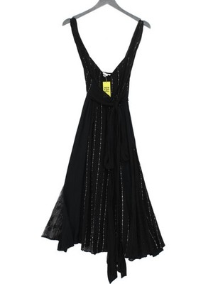 Ghost Midikleid mit Schlupf UK8 in Schwarz