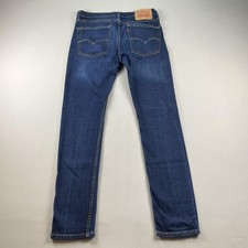 Levis 510 Jeans Mens 31x32 Blue Denim Skinny Fit Dark Stone Wash Red Tab Stretch