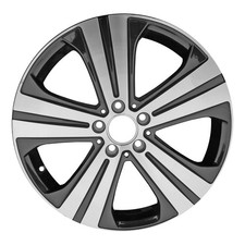 Reconditioned Machined and Painted Gloss Black Aluminum Wheel 19 x 8