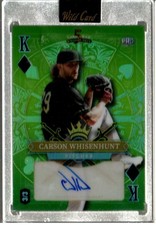 Carson Whisenhunt 2024 Wild Card Green Auto 3/3