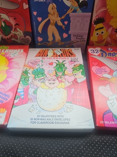 Vtg Disney Kids Valentine Cards For Classroom Exchange Lot 6 Unknown Condition - Picture 5 of 10