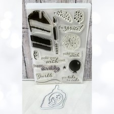 Hero Arts Color Layering BIRTHDAY CAKE Party Rubber Stamps Dies