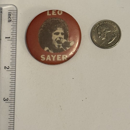 Leo Sayer Pinback Button VTG 1970’s Pop Rock - Picture 2 of 3