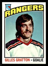 1976-77 Topps Gilles Gratton #28 - New York Rangers - NM+