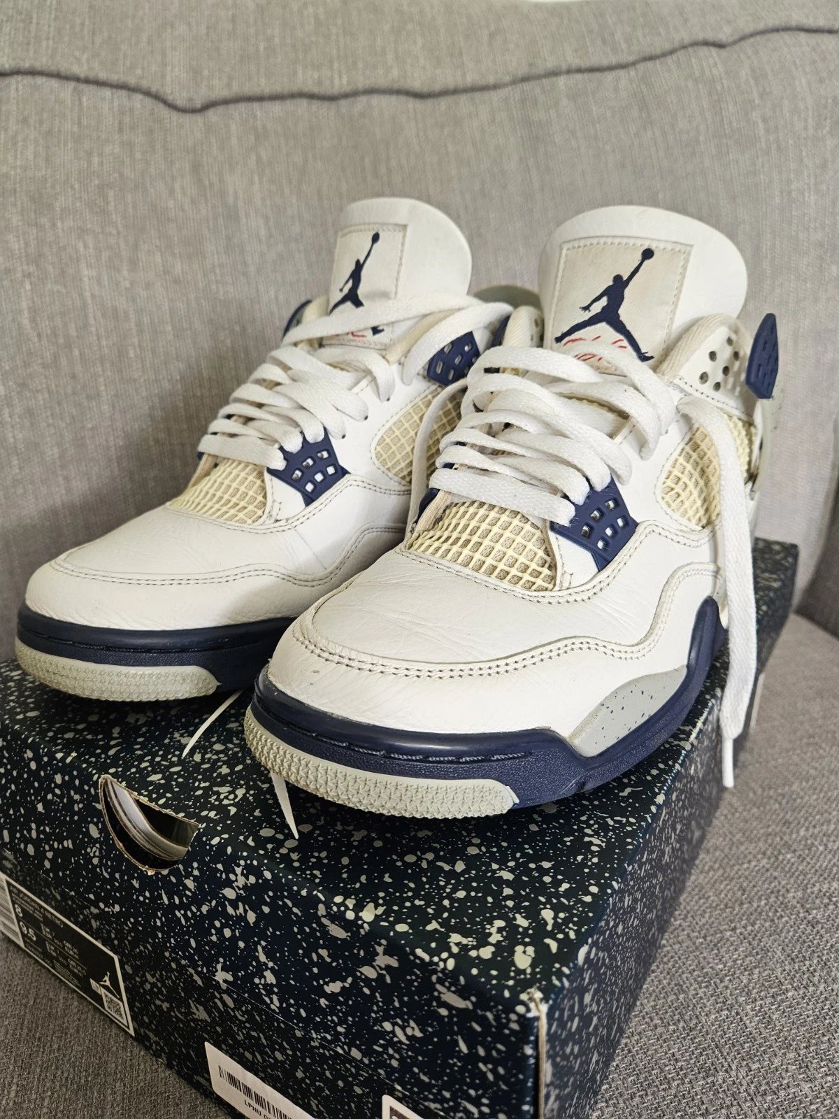 Air Jordan 4 Midnight Navy UK taglia 7