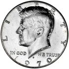 1970 D 50C Kennedy Half Dollar Semi Proof Like