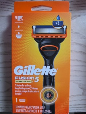 (NEW) Gillette Fusion5 Power Men's Razor  1 Handle + 1 Cartridge + 1 Battery