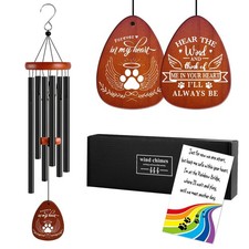 Wind Chimes for Loss of Pet Dog, Dog Memorial Sympathy Remembrance Gift, Pet ...