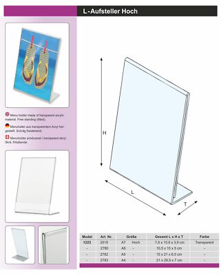 2 Holzständer Für Tischdisplay – Zum Präsentieren Von Tellern, Bildern, Büchern & Mehr