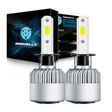 H1 LED Headlight Bulb Conversion Kit High Low Beam Lamp 6500K Super White 2000W