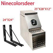 252812side Mount Semi Truck Storage Tool Box Wsaddle Step24brackets